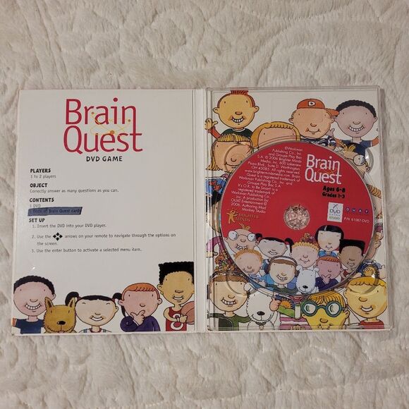 Brain Quest DVD Game Ages 6 - 8 Grades 1 - 3 No Cards 2006 - Picture 2 of 9
